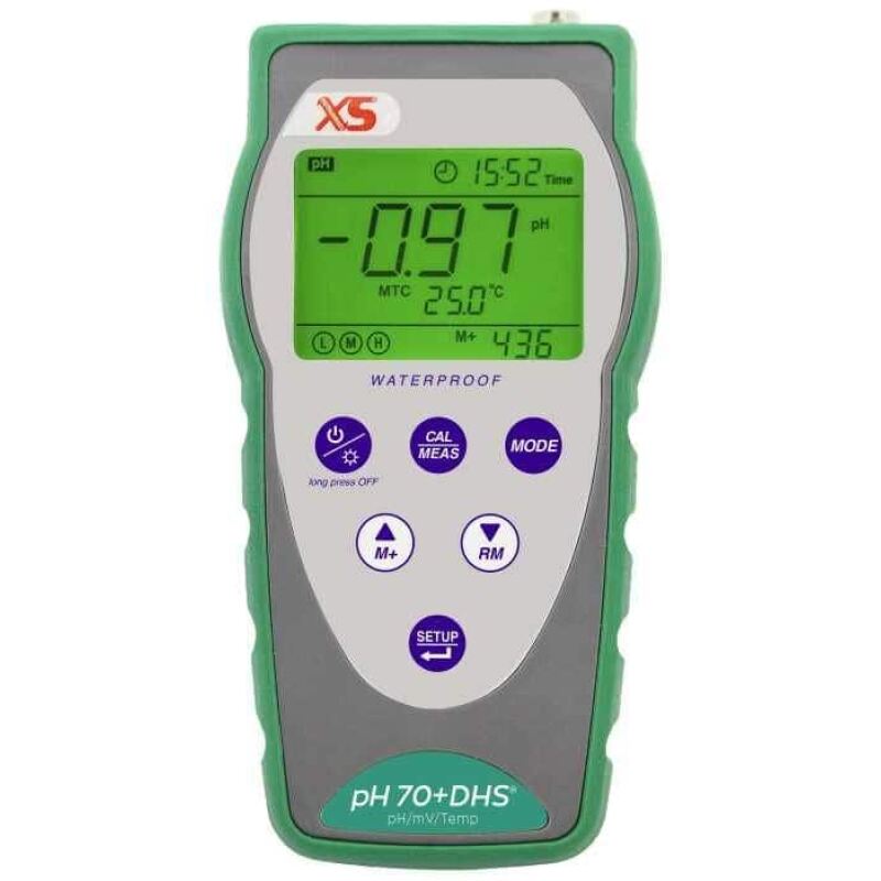 pH 70+ DHS Complete portable pH meter + elec. 201T with ATC - Image 4
