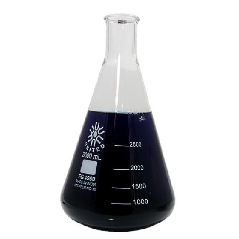 Erlenmeyer Flask, 3000ml Narrow Neck(Conical Flask)* - Image 3