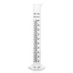 Measuring Cylinder, Hex Base, Plastic, 100ml