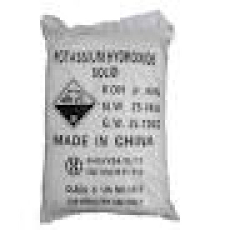 Potassium Hydroxide Flakes (<90% ) Tech*