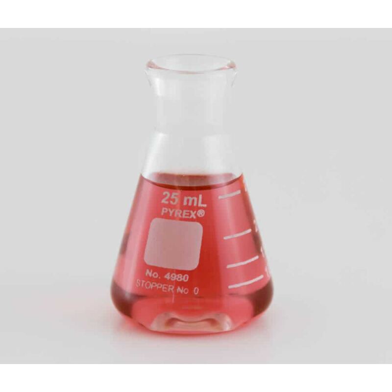 Erlenmeyer Flask, 25ml Narrow Neck(Conical Flask)*