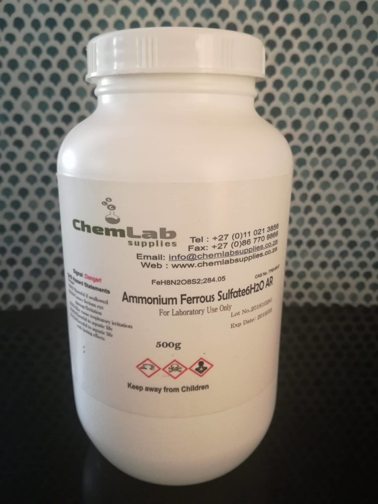 Ammonium Ferrous Sulphate.6H2O(Mohr's Salt) AR 500g*