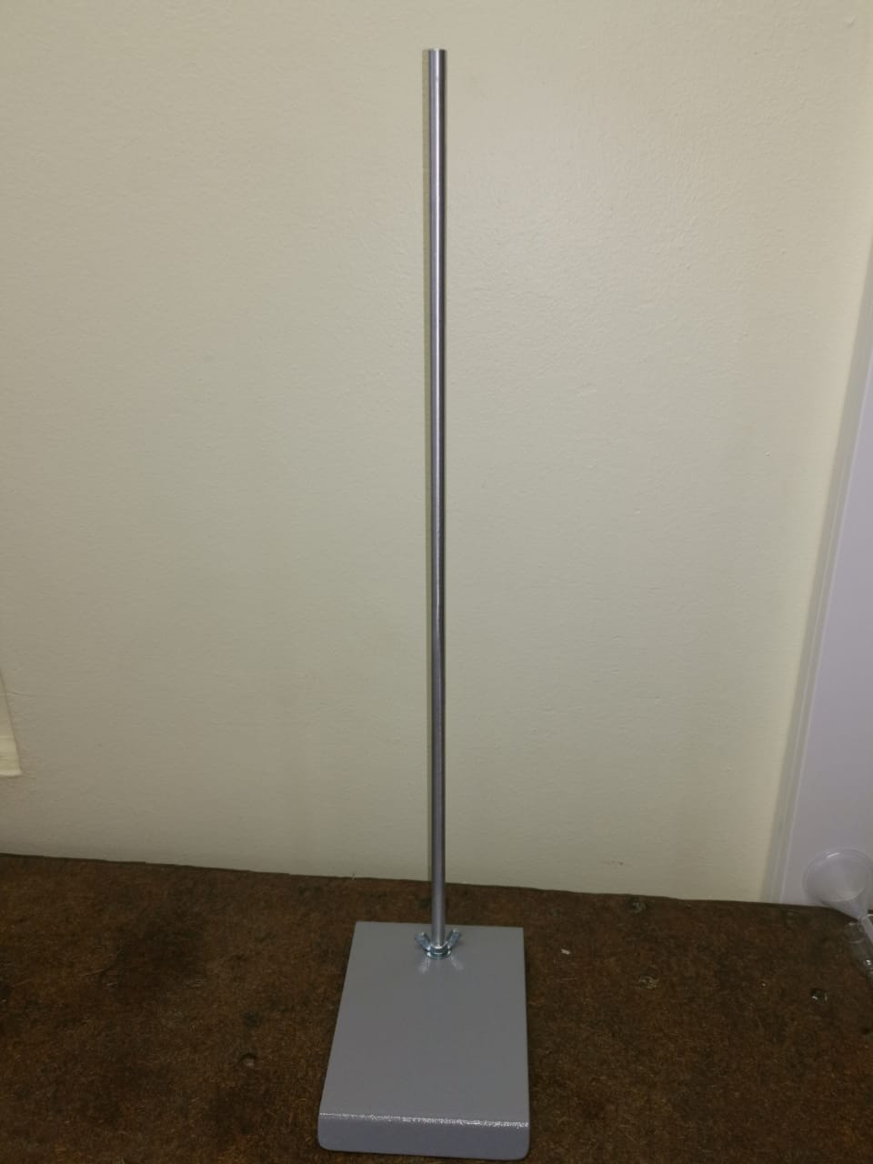 Retort Stand (Base + Rod) Blue/Grey